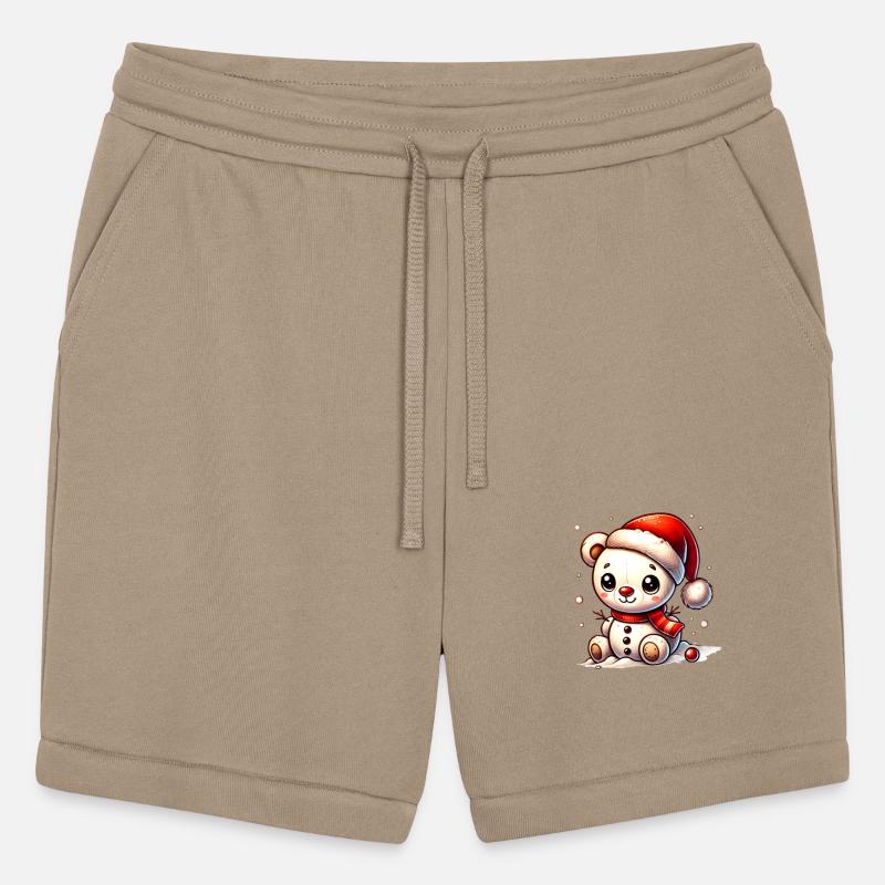 Snowman bear with hat - cute winter motif