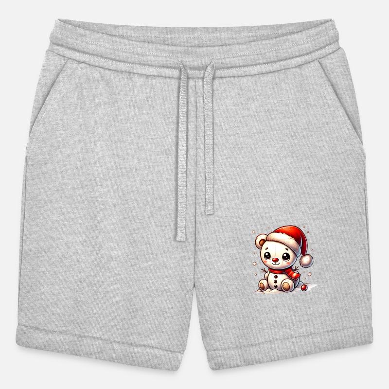 Snowman bear with hat - cute winter motif