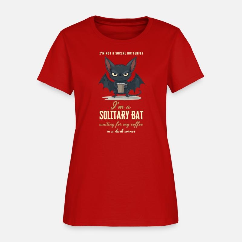 Solitary Bat Coffee Lover - Funny Gift, Introvert
