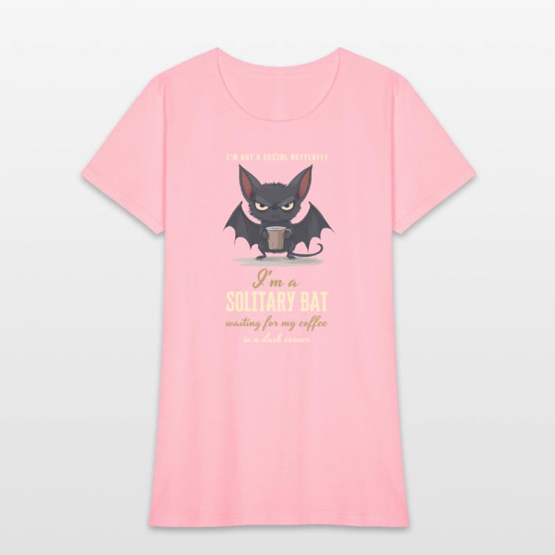Solitary Bat Coffee Lover - Funny Gift, Introvert