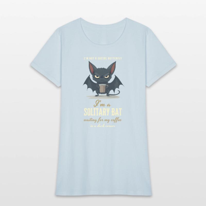 Solitary Bat Coffee Lover - Funny Gift, Introvert
