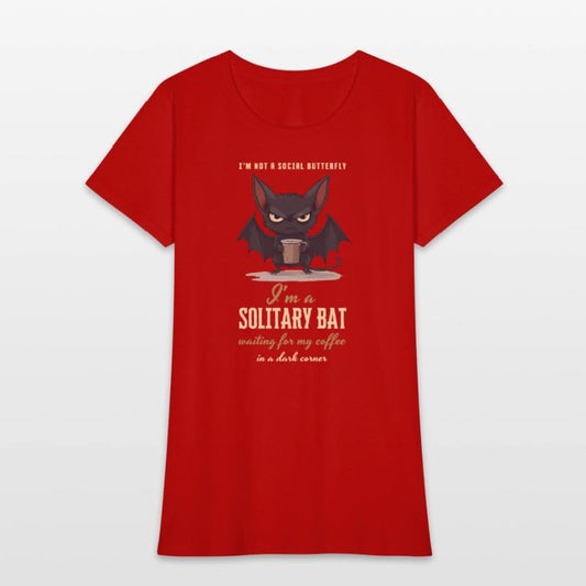 Solitary Bat Coffee Lover - Funny Gift, Introvert