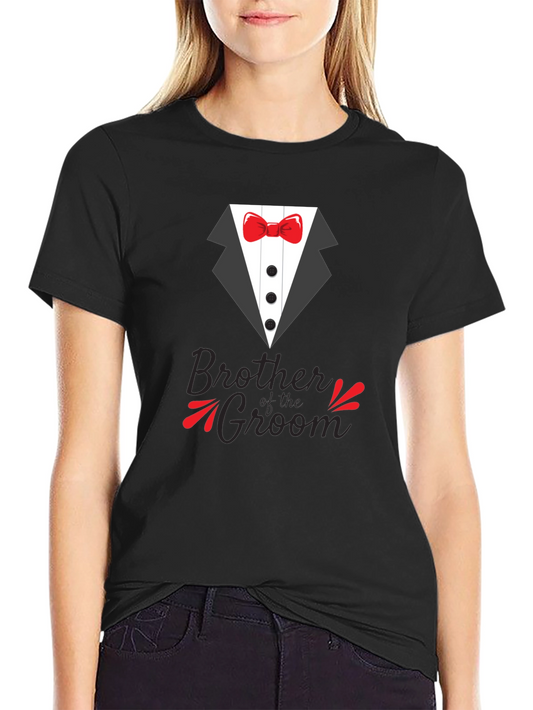Brother of the Groom Tuxedo Graphic T-Shirt