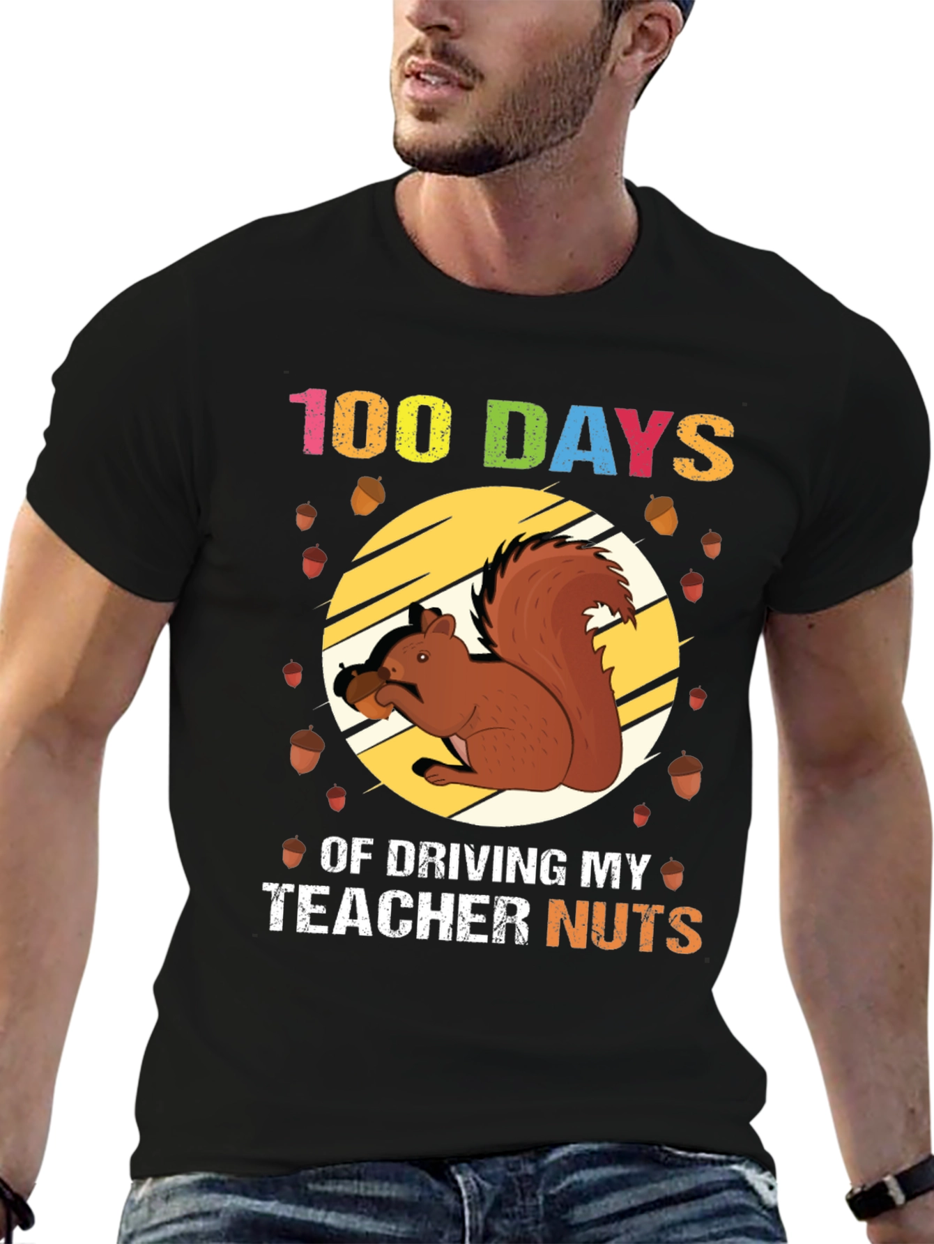 100 Days of School Squirrel T-Shirt