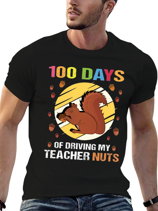 100 Days of School Squirrel T-Shirt