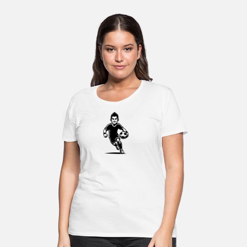 Sporty Soccer Player With Ball