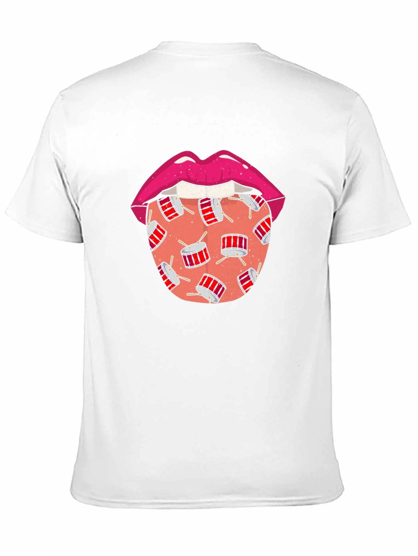 Drum Tongue Graphic T-Shirt - Black