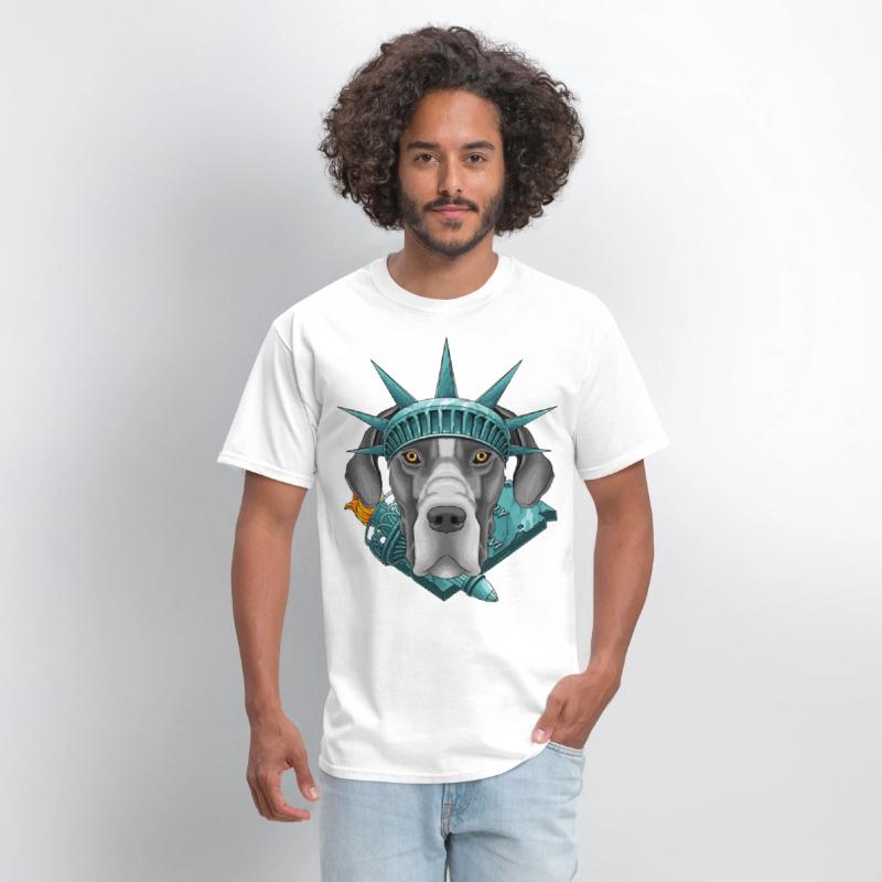 Statue Of Liberty Great Dane 4th Of July Dog USA A