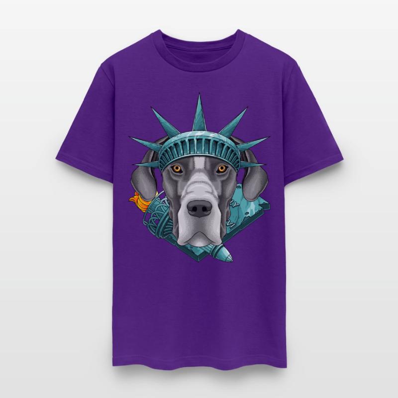 Statue Of Liberty Great Dane 4th Of July Dog USA A