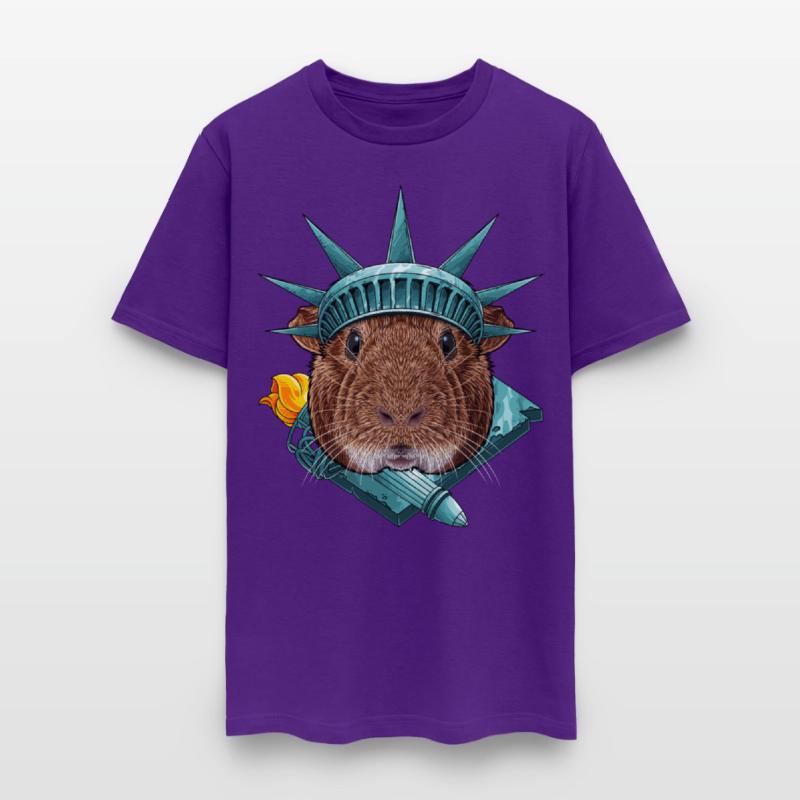 Statue Of Liberty Guinea Pig 4th Of July Animal US