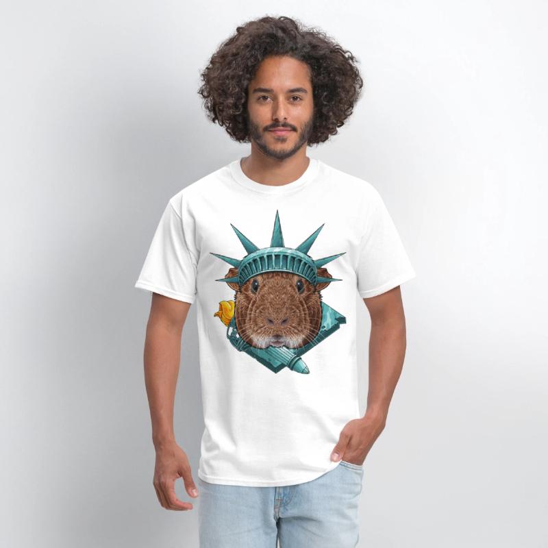Statue Of Liberty Guinea Pig 4th Of July Animal US