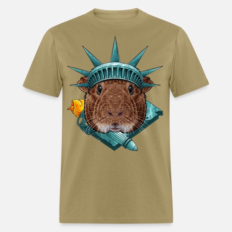 Statue Of Liberty Guinea Pig 4th Of July Animal US