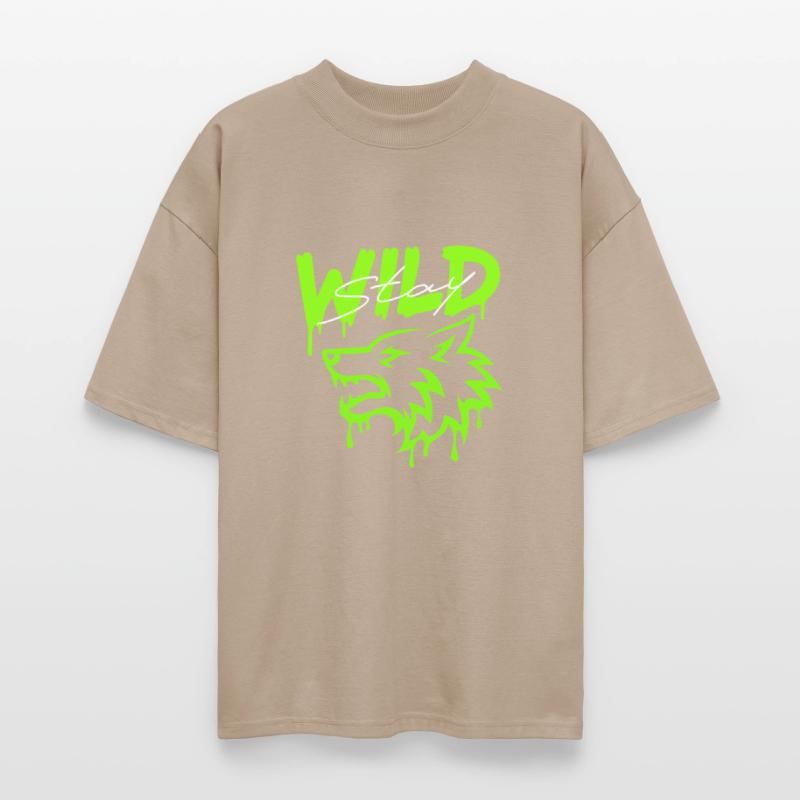 Stay Wild Wolf - Bold Urban Street Art Graphic