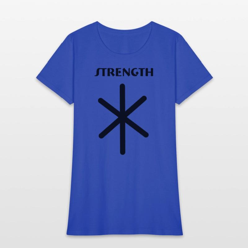 Strength Viking runes with text STRENGTH
