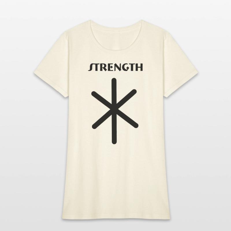 Strength Viking runes with text STRENGTH