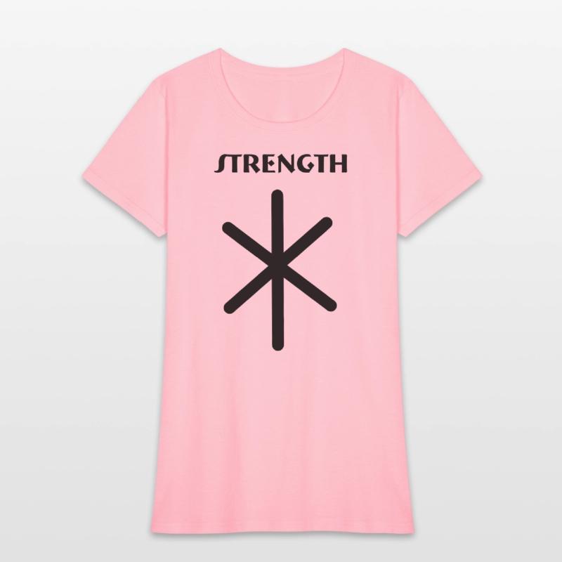 Strength Viking runes with text STRENGTH