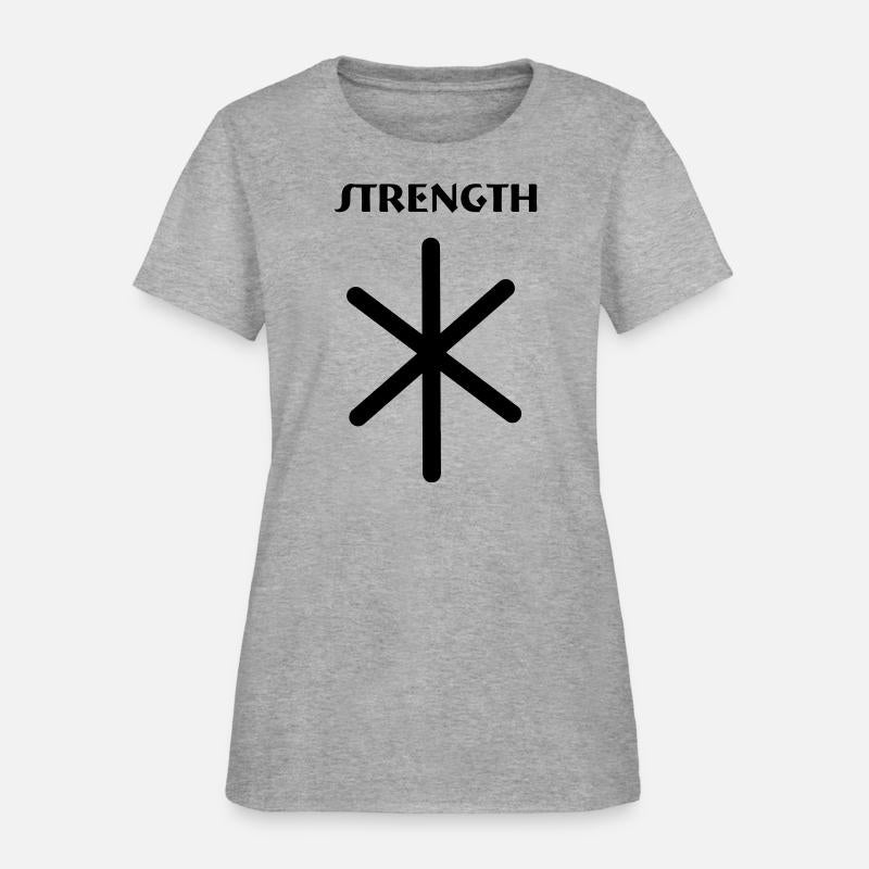 Strength Viking runes with text STRENGTH