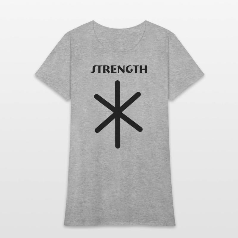 Strength Viking runes with text STRENGTH
