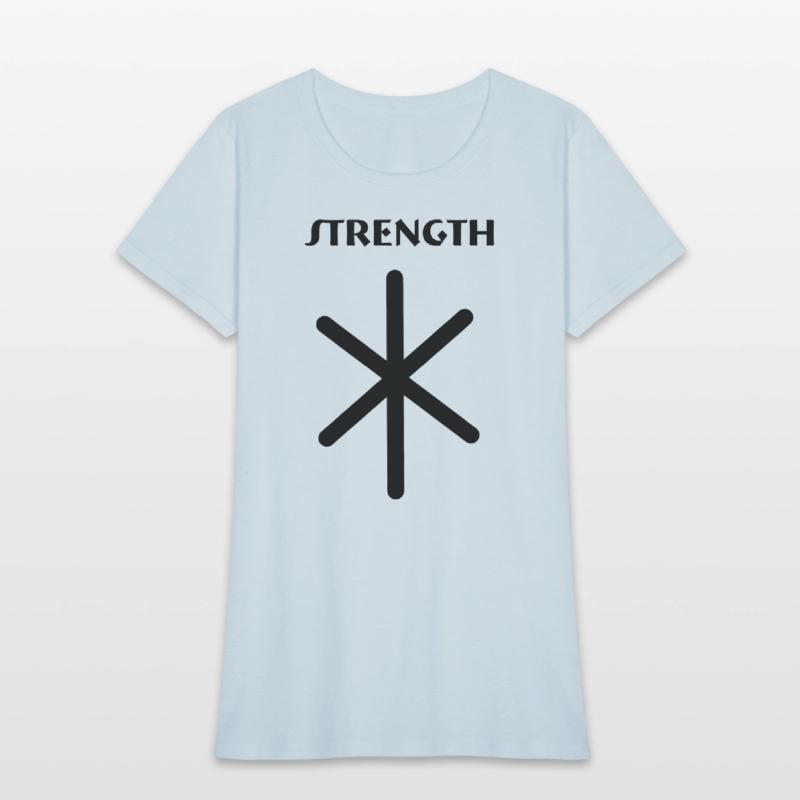 Strength Viking runes with text STRENGTH