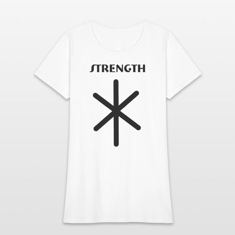 Strength Viking runes with text STRENGTH