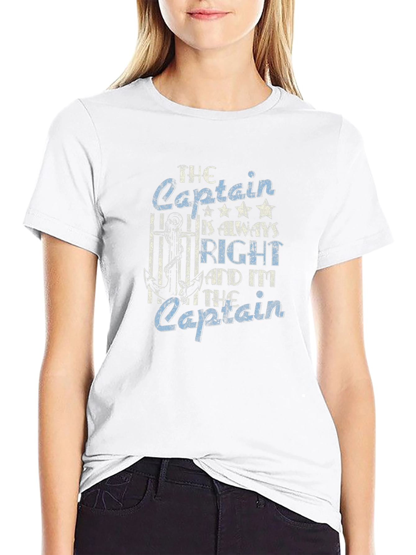 The Captain is Always Right Graphic T-Shirt
