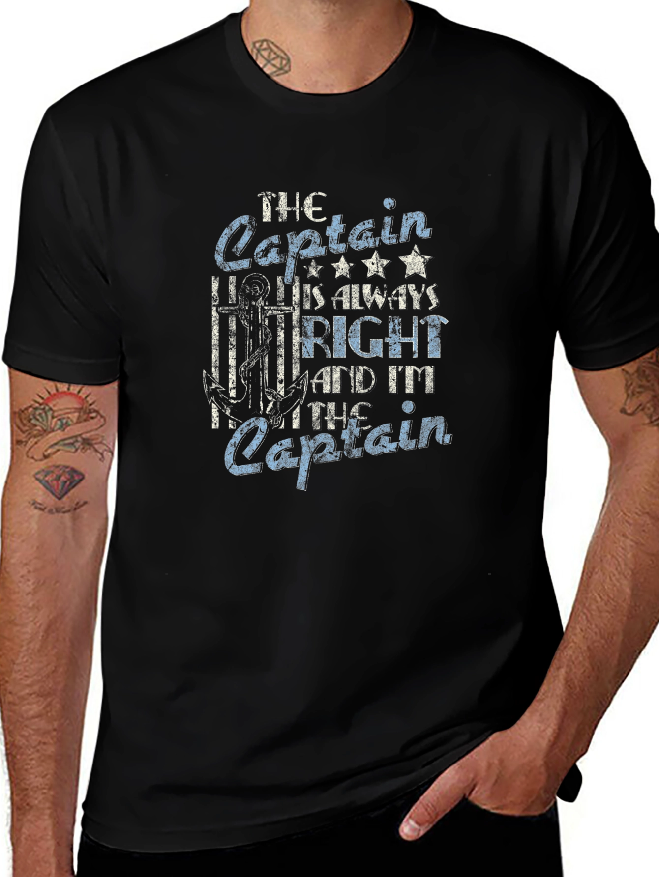 The Captain is Always Right Graphic T-Shirt