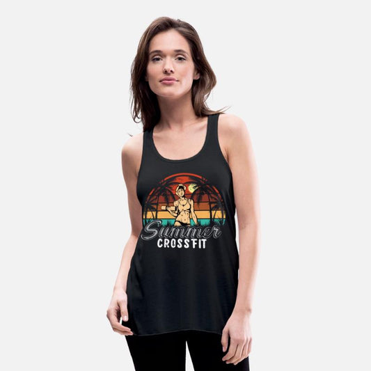 Summer CrossFit vintage sunset design