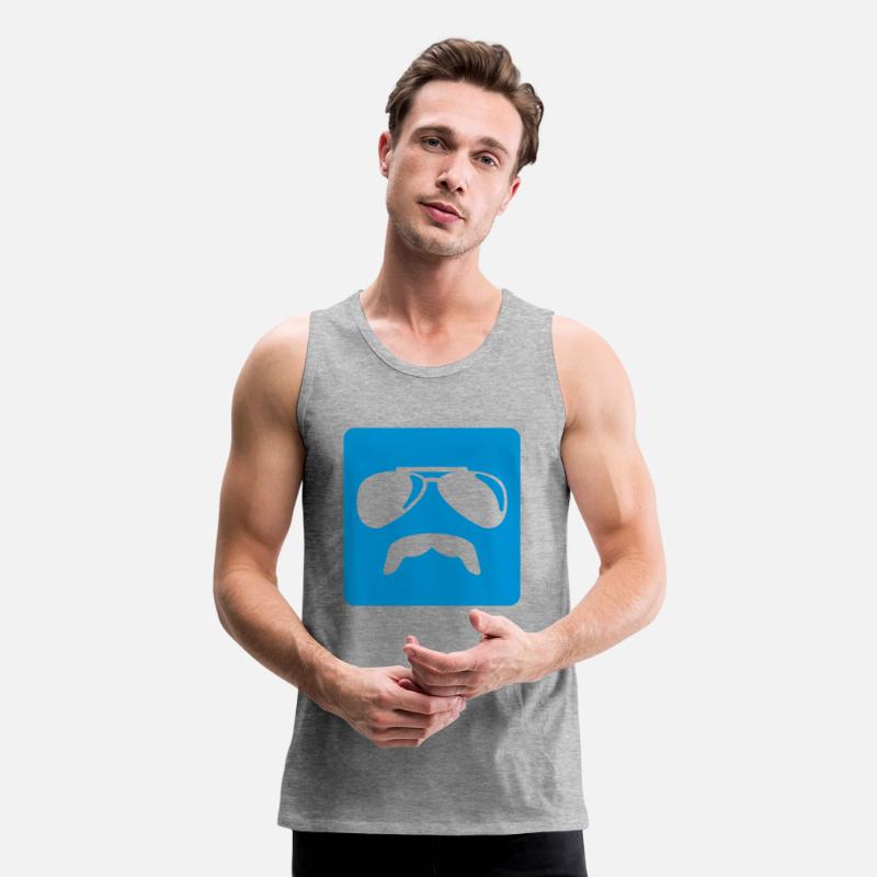 Sunglasses moustache