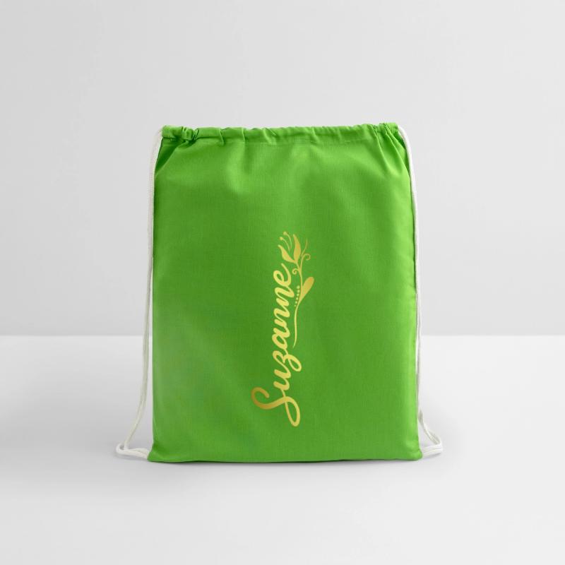 Suzanne Name Faux Gold Tulip Flourish