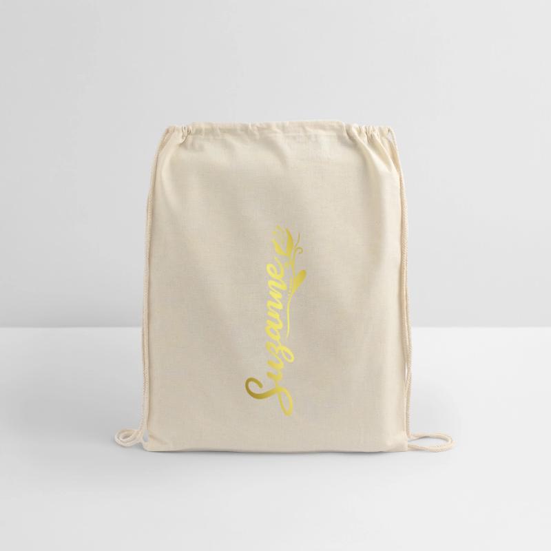 Suzanne Name Faux Gold Tulip Flourish