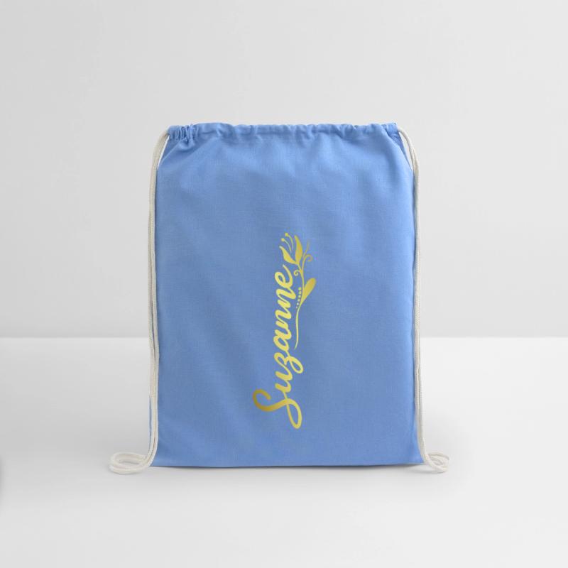 Suzanne Name Faux Gold Tulip Flourish