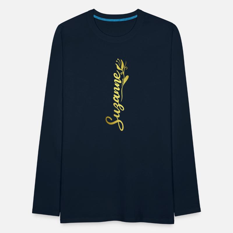 Suzanne Name Faux Gold Tulip Flourish