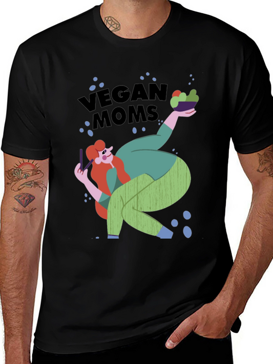 Vegan Moms Graphic Tee - Casual Comfort