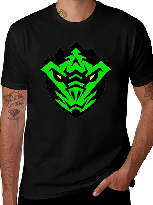 Black T-Shirt with Green Snake Logo