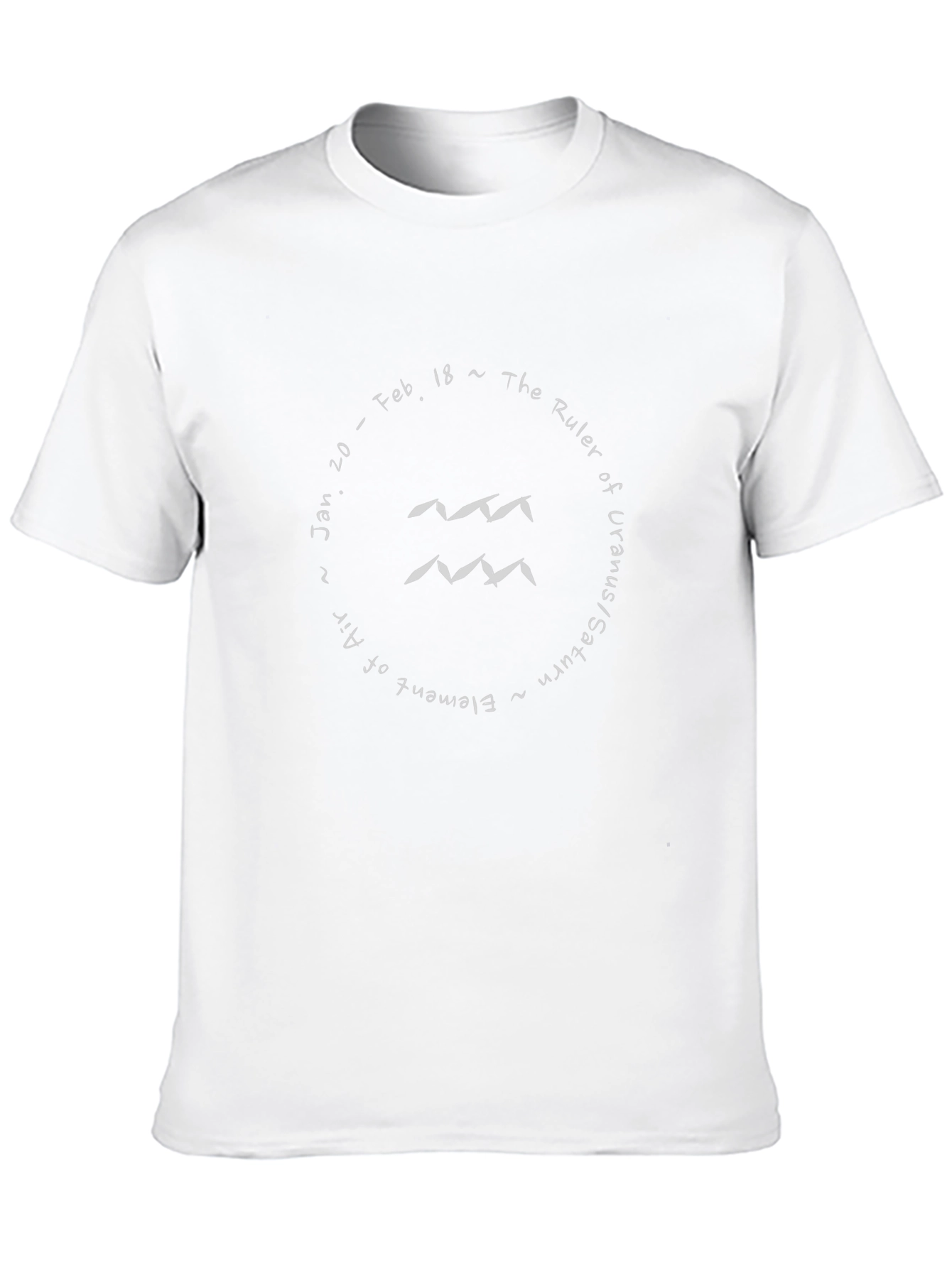 Aquarius Zodiac T-Shirt - Element of Air