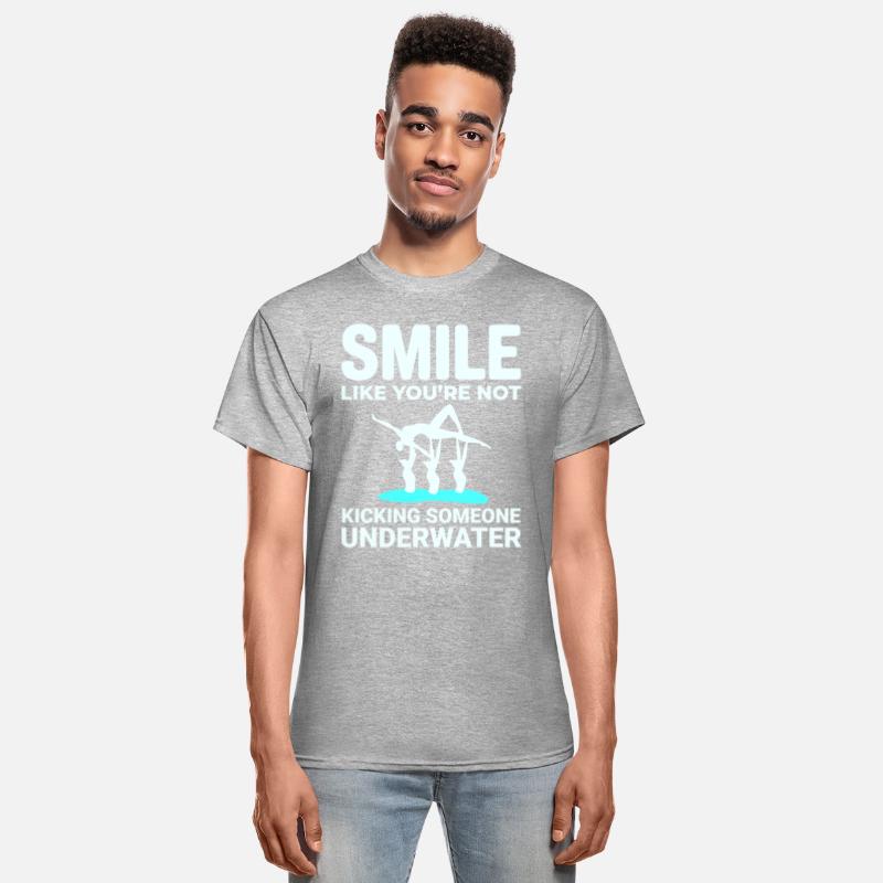 Synchronized Swimming Kicking Underwater Smile