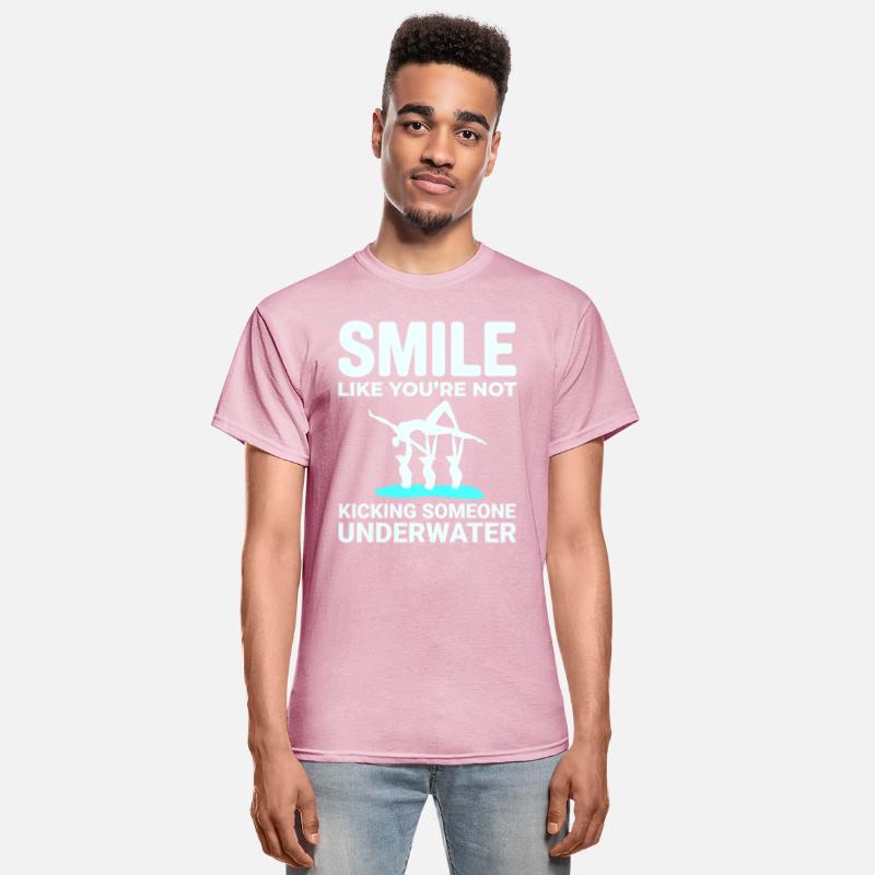 Synchronized Swimming Kicking Underwater Smile