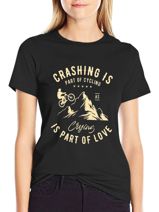 Crashing is Part of Cycling Graphic Tee