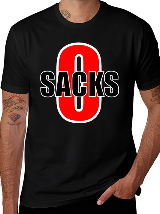 Funny Zero Sacks Football T-Shirt