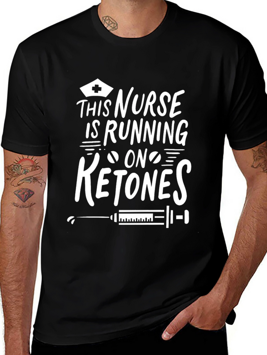 Nurse Running on Ketones Graphic T-Shirt