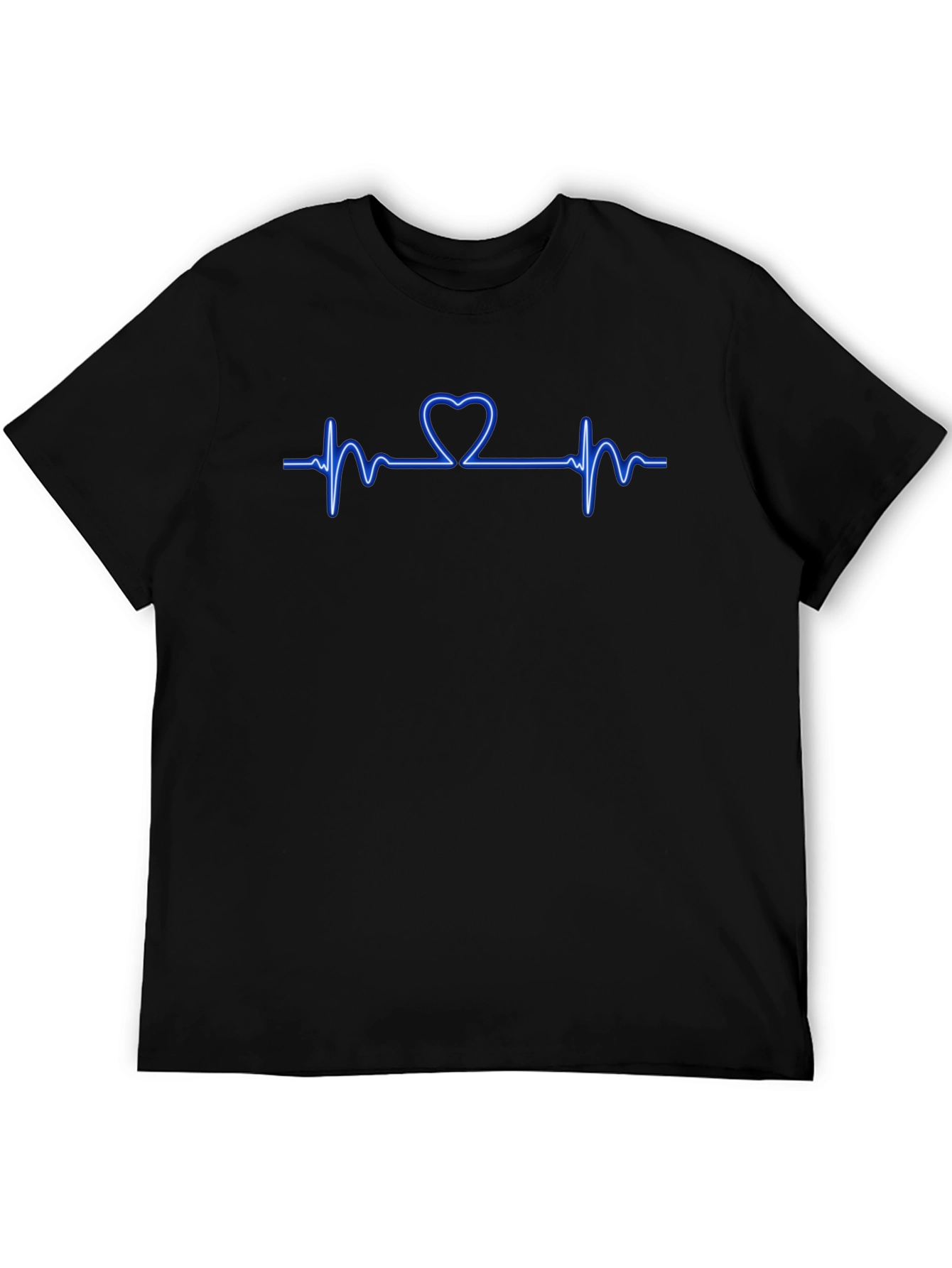 Heartbeat Love T-Shirt - Black