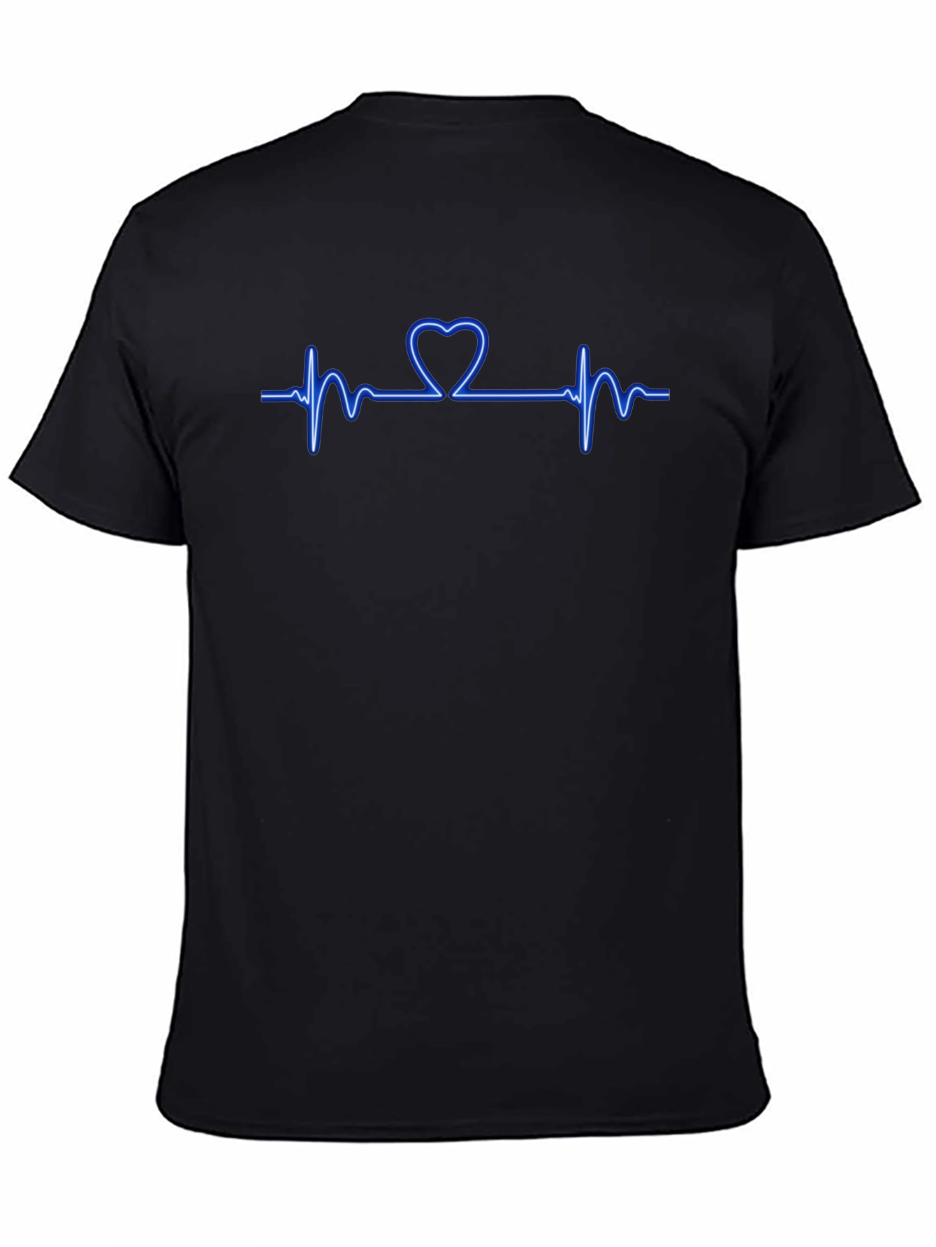 Heartbeat Love T-Shirt - Black