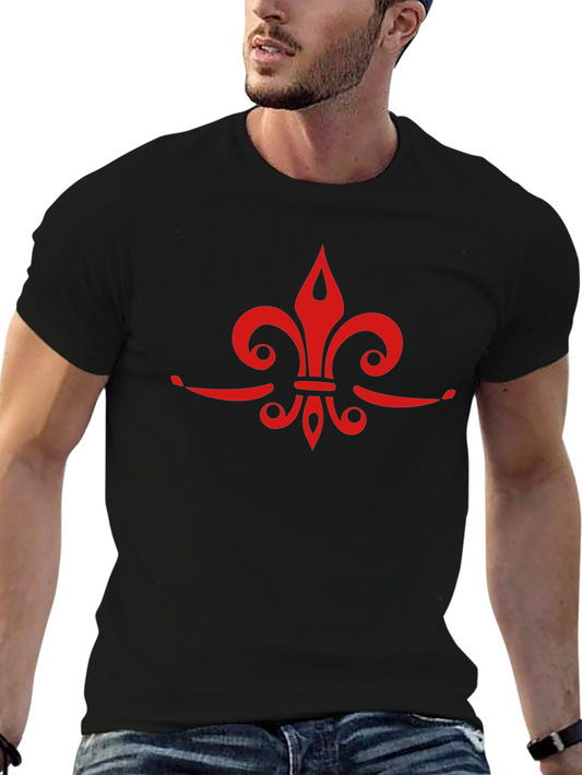 Fleur-de-Lis Graphic Tee - Casual Comfort