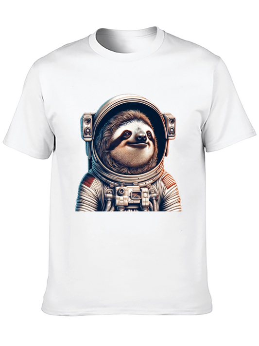 Sloth Astronaut Graphic T-Shirt - Space Explorer
