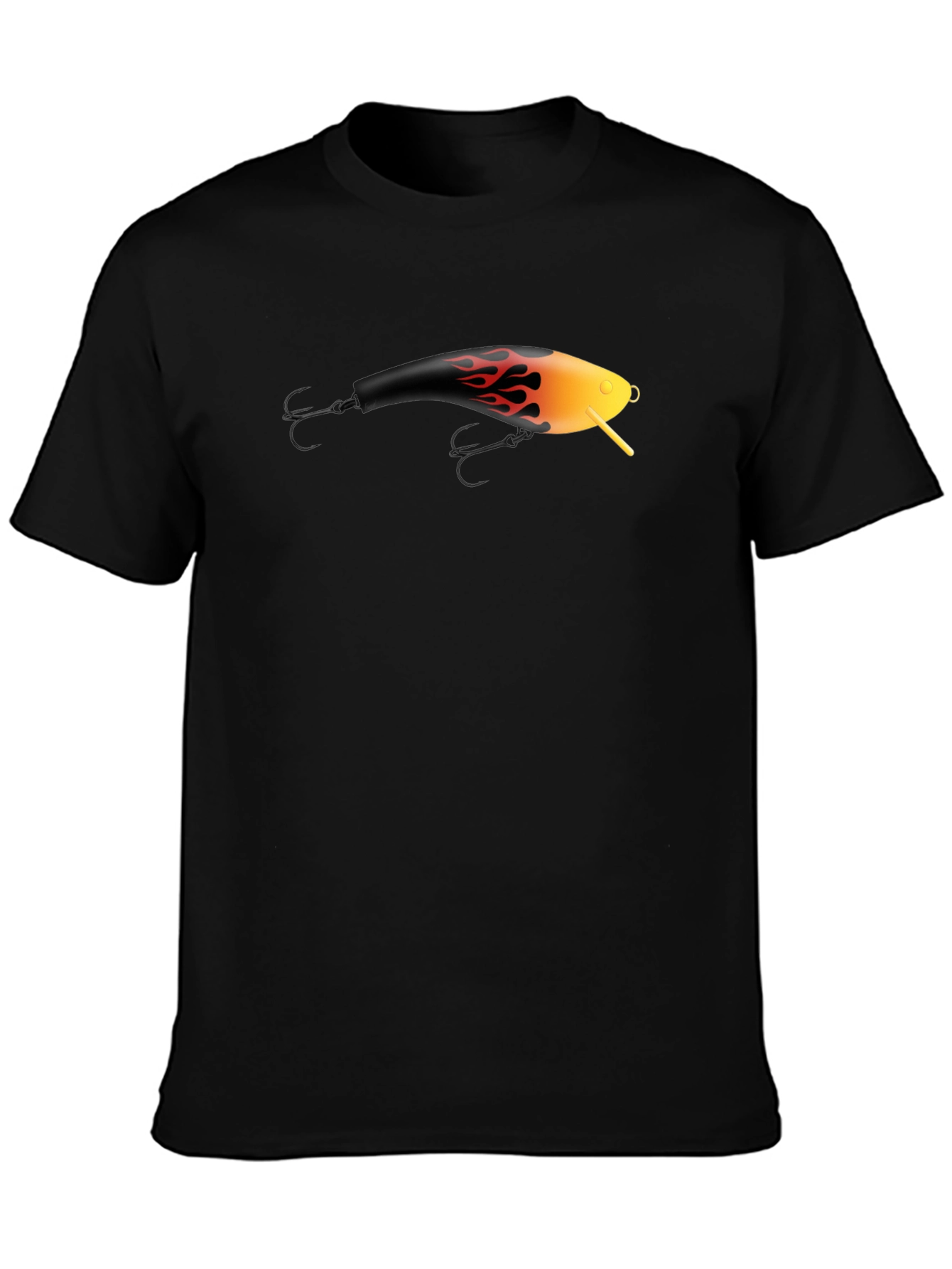 Fishing Lure Graphic Tee - Black T-Shirt