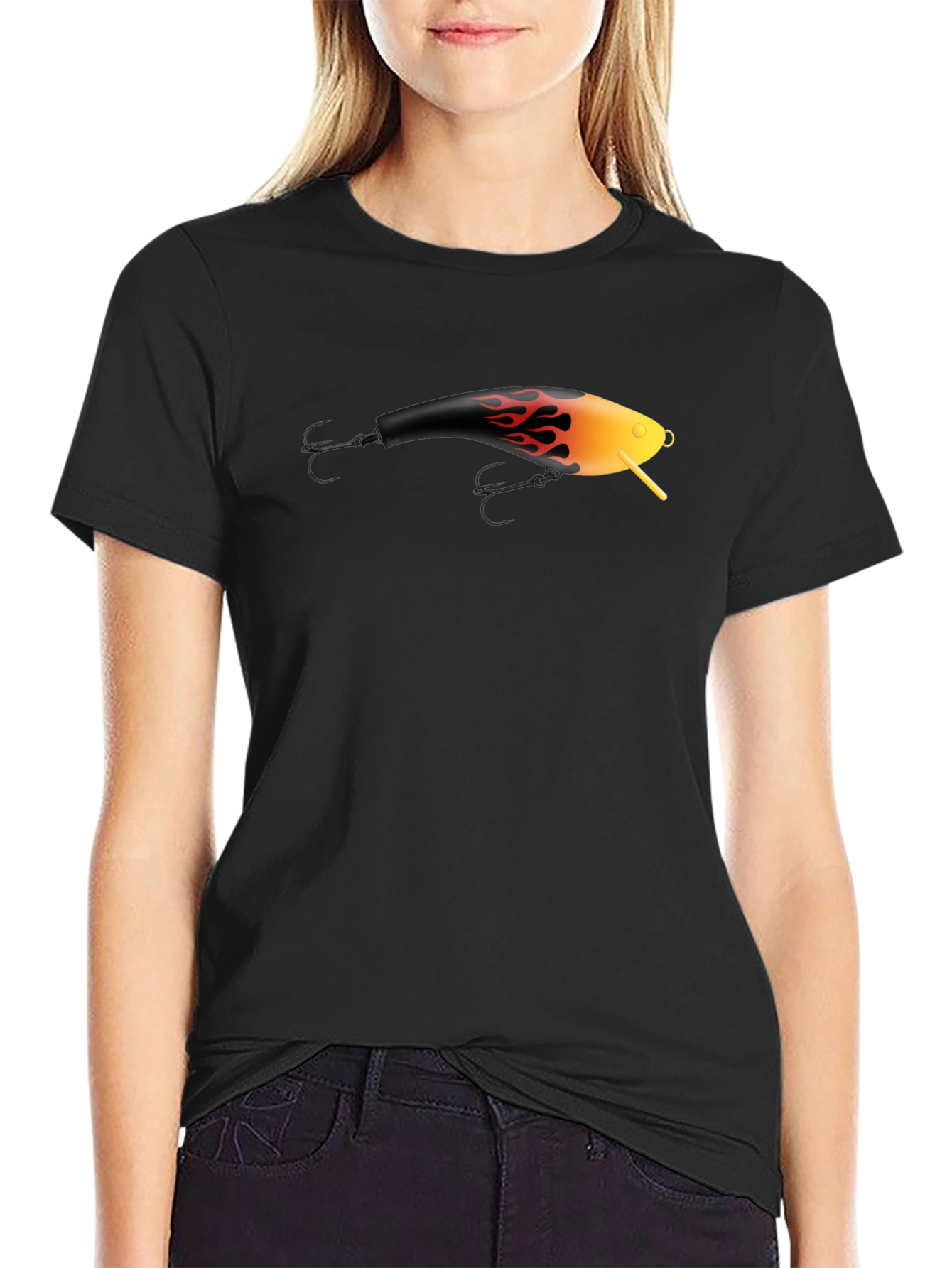 Fishing Lure Graphic Tee - Black T-Shirt