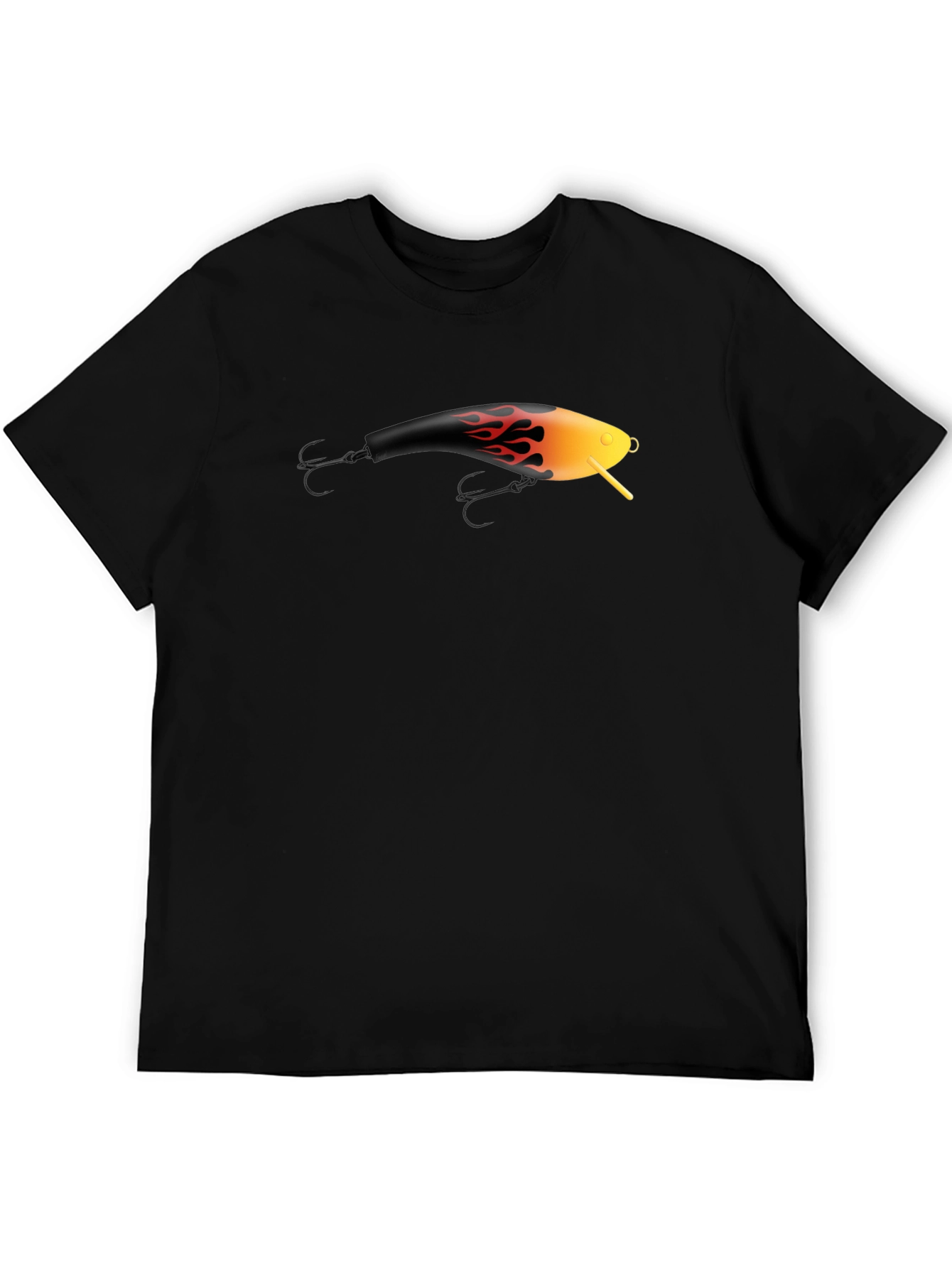 Fishing Lure Graphic Tee - Black T-Shirt