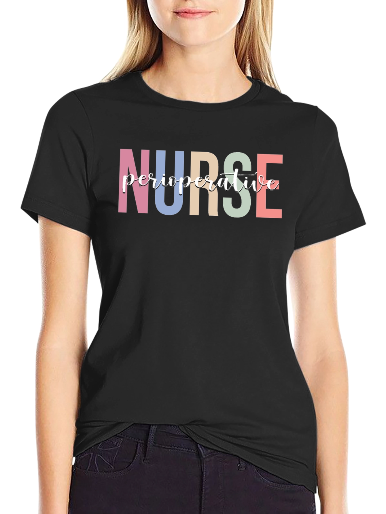 Nurse Peroperative Black T-Shirt