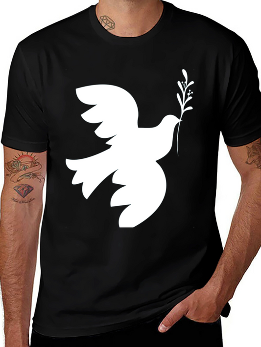 Dove of Peace Graphic Print Tee