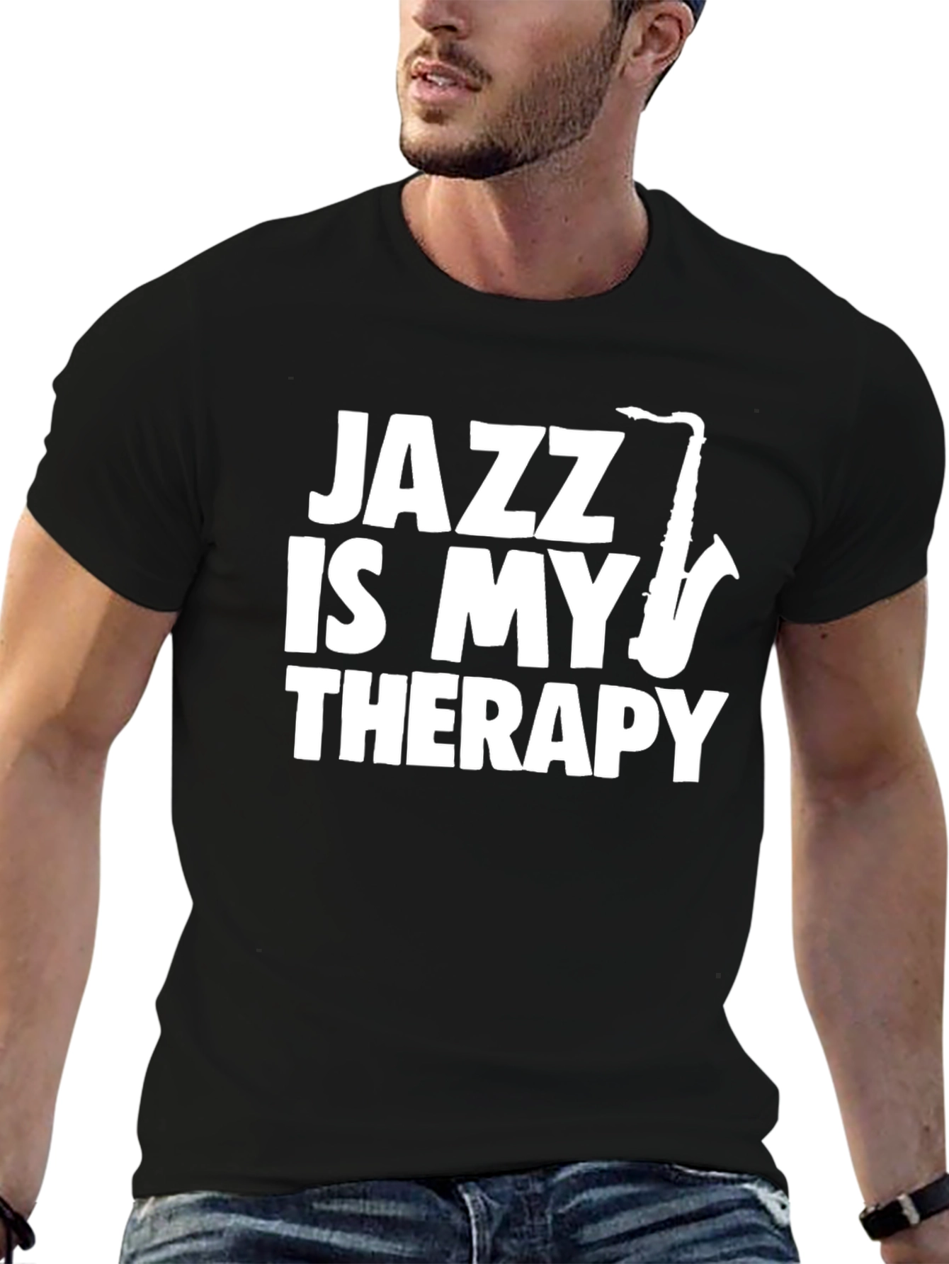 Jazz Is My Therapy Graphic T-Shirt